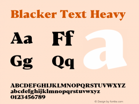 BlackerText-Heavy Version 1.0 | w-rip DC20180110图片样张