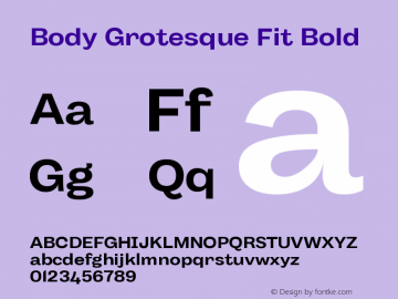 BodyGrotesque-FitBold Version 1.006图片样张