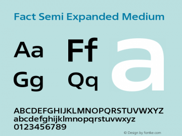 Fact-SemiExpandedMedium Version 1.000图片样张