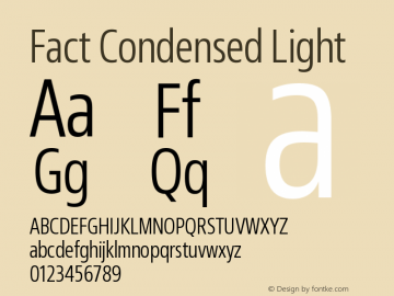 Fact-CondensedLight Version 1.000图片样张