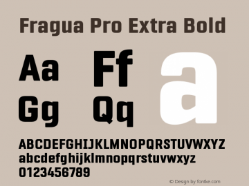 FraguaPro-ExtraBold Version 1.681图片样张