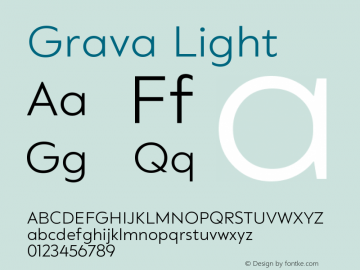 Grava-Light Version 2.303;PS 002.303;hotconv 1.0.88;makeotf.lib2.5.64775图片样张