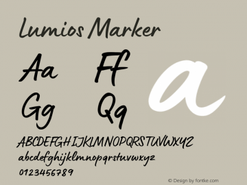 Lumios-Marker Version 1.000;PS 001.000;hotconv 1.0.88;makeotf.lib2.5.64775图片样张