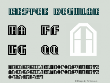 Ekster Regular Version 1.00 Font Sample