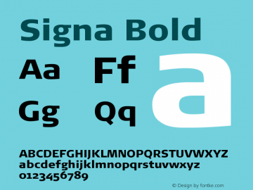 Signa-Bold Version 7.504图片样张