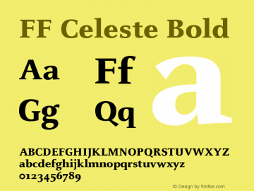 FFCeleste-Bold Version 7.504图片样张