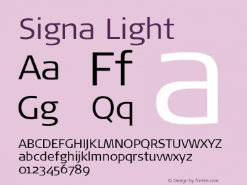 Signa-Light Version 7.504图片样张
