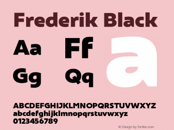 Frederik-Black Version 1.000 | wf-rip DC20190415图片样张