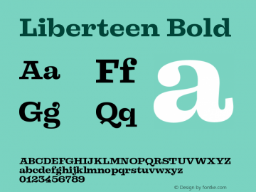 Liberteen Bold Version 1.001图片样张