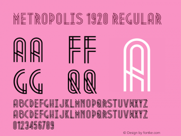 Metropolis1920 Version 1.000图片样张