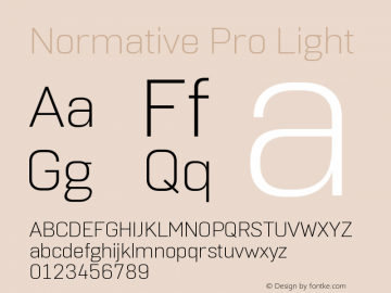 NormativePro-Light Version 1.007 | CWR FONToMASS Premium compilation图片样张