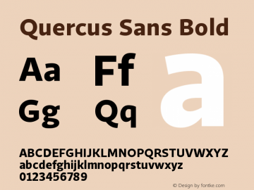 QuercusSans-Bold Version 1.000;com.myfonts.easy.storm.quercus-sans.bold.wfkit2.version.4muT图片样张