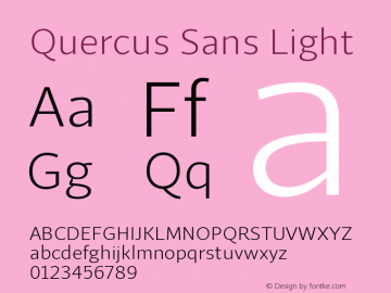 QuercusSans-Light Version 1.000;com.myfonts.easy.storm.quercus-sans.light.wfkit2.version.4muM图片样张