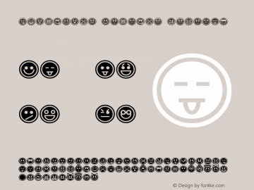 Emoticons Outline Regular 1.0图片样张