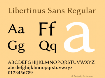 Libertinus Sans Regular Version 6.7图片样张