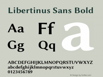 Libertinus Sans Bold Version 6.7图片样张