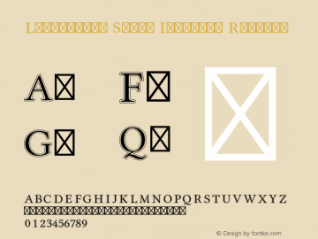 Libertinus Serif Initials Regular Version 6.7图片样张