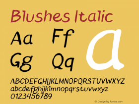 Blushes-Italic Version 1.000图片样张