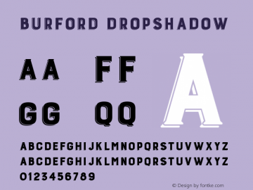 Burford-DropShadow Version 1.000图片样张