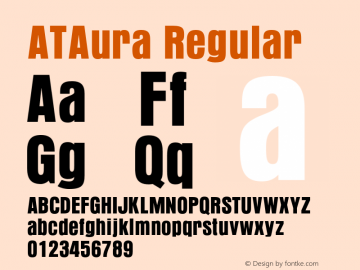 ATAura Regular 1.0图片样张