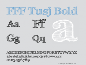FFF Tusj Bold Version 1.0图片样张