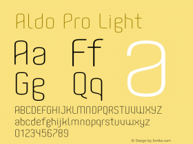 AldoPro-Light Version 1.000;PS 002.000;hotconv 1.0.70;makeotf.lib2.5.58329图片样张