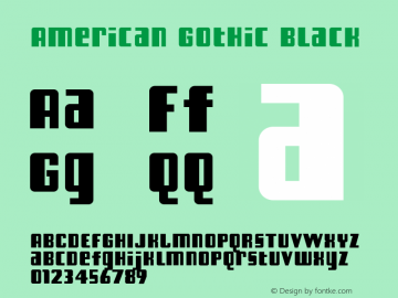 AmericanGothic-Black Version 1.000 2005 release | wf-rip DC20050820图片样张