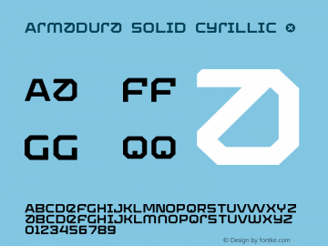 Armadura Solid Cyrillic Version 001.001 ;com.myfonts.easy.graviton.armadura.solid.wfkit2.version.4HeK图片样张