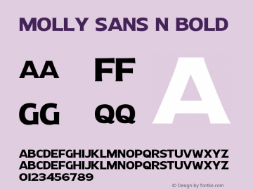 MollySansN-Bold 1.000图片样张