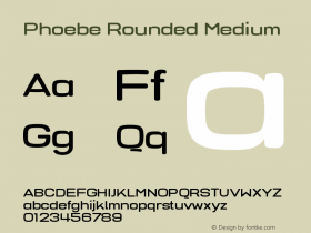 PhoebeRounded-Medium Version 2.000 | wf-rip DC20190220图片样张