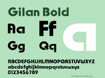 Gilan-Bold Version 1.00图片样张