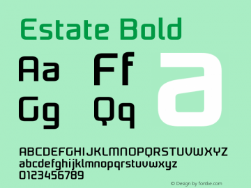 Estate-Bold Version 1.100 | wf-rip DC20110410图片样张