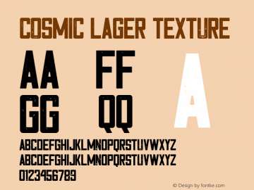 CosmicLager-Texture Version 1.00; February 1, 2019 | wf-rip DC20190210图片样张