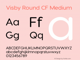 VisbyRoundCF-Medium Version 2.100 | wf-rip DC20171025图片样张