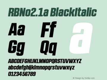 RBNo2.1a-BlackItalic 1.000图片样张