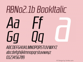 RBNo2.1b-BookItalic 1.000图片样张