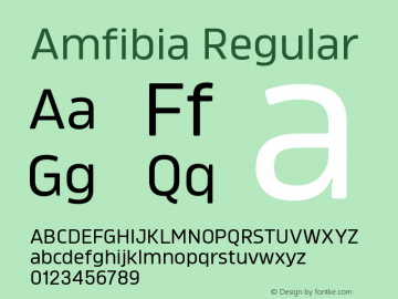 Amfibia-Regular Version 1.000 | wf-rip DC20190310图片样张