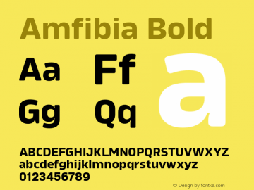 Amfibia-Bold Version 1.000 | wf-rip DC20190310图片样张