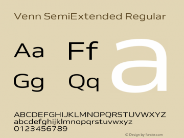 Venn-SemiExtendedRegular Version 1.000图片样张