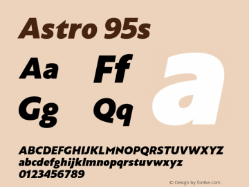 Astro-95s Version 1.001;PS 001.001;hotconv 1.0.88;makeotf.lib2.5.64775图片样张
