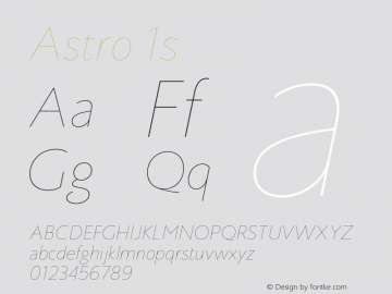 Astro-1s Version 1.001;PS 001.001;hotconv 1.0.88;makeotf.lib2.5.64775图片样张