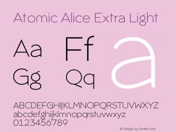 AtomicAlice-ExtraLight Version 1.001 | w-rip DC20180430图片样张