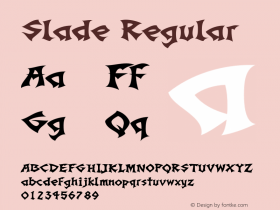 Slade Regular 001.000 Font Sample