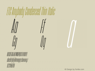 ETCAnybody-CondensedThinIt Version 1.51 | wf-rip DC20181025图片样张