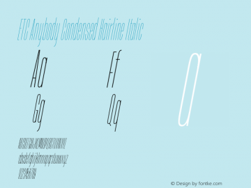 ETCAnybody-CondensedHairlineIt Version 1.51 | wf-rip DC20181025图片样张