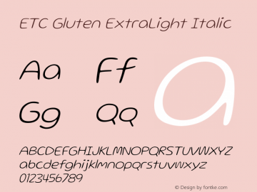 ETCGluten-ExtraLightIt Version 2.100 | wf-rip DC20190110图片样张