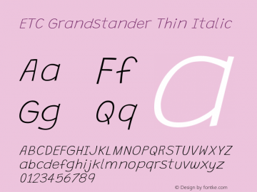 ETCGrandstander-ThinIt Version 1.100 | wf-rip DC20181020图片样张