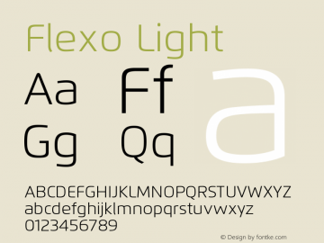 Flexo-Light Version 1.07 UltraPrecision Font | wf-rip DC20120225图片样张