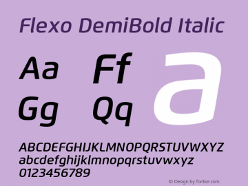 Flexo-DemiIt Version 1.07 UltraPrecision Font | wf-rip DC20120225图片样张