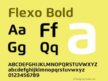 Flexo-Bold Version 1.07 UltraPrecision Font | wf-rip DC20120225图片样张